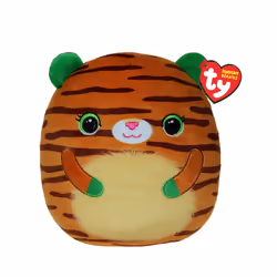 TY Squish-A-Boo 10" Tiggy Tiger Adorable Cuddly Plush