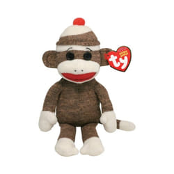 Ty Beanie Baby - Socks the Sock Monkey Brown