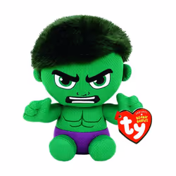 Ty Marvel Hulk Beanie 7" Plush Toy