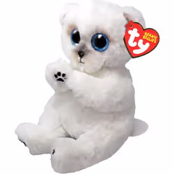 TY Beanie Bellies Wuzzy Polar Bear 15cm
