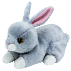 Carletto Ty 41700 - Nibbler Beanie Babies, Easter limited bunny, 15 cm, grey