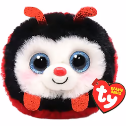 TY Izzy Ladybug Beanie Ball 3"