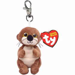 TY Beanie Bellies Key Clip Mitch Otter 10cm
