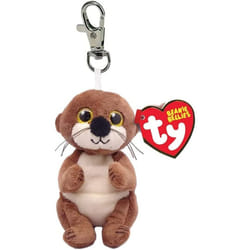 TY Beanie Bellies Key Clip Mitch Otter 10cm