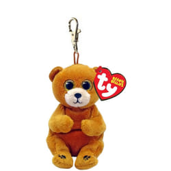 TY Beanie Bellies Key Clip Duncan Bear 10cm