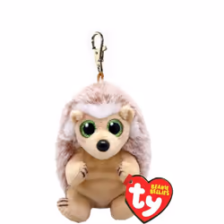 TY Beanie Bellies Key Clip Bumper Hedgehog 10cm