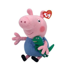 George 6 Inch Plush Toy - Soft Teddy for Kids, Baby Toy, Collectible Stuffed Animal - Plushies for Boys and Girls