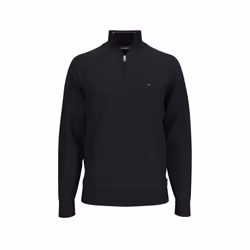 Tommy Hilfiger Mens Long Sleeve Fleece Quarter Zip Pullover Sweatshirt