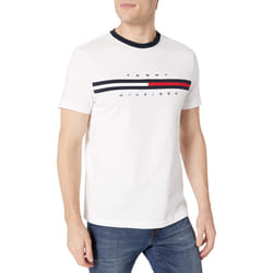 Tommy Hilfiger Mens Short Sleeve Logo T-Shirt Bright White XL