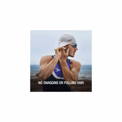 Unisex Silicone Swim Cap, Speedo Black, One Size UK
