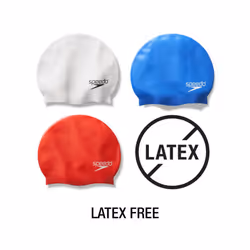 Speedo unisex adult Silicone Swim Cap  Blue Sky  One Size US