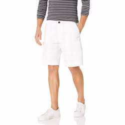 Tommy Hilfiger Men's 6 Pocket Stretch Cotton Cargo Shorts Bright Whit