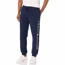 Tommy Hilfiger mens Jogger Sweatpants Sky Captain Print Small US