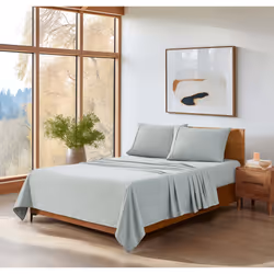 UGG 13696 Alahna Cali King Bed Sheets and Pillowcases 4-Piece Set Luxury Machine Washable Deep Pockets Wrinkle-Resistant Breathable Cozy Comfort Silky