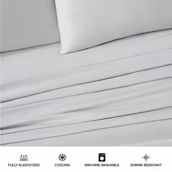 UGG 14046 Alahna Cali King Bed Sheets and Pillowcases 4-Piece Luxury Machine Washable Deep Pockets Wrinkle-Resistant Breathable Cozy Comfort Silky Coo