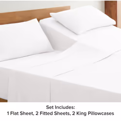 UGG 33610 Alahna Split King Bed Sheet and Pillowcase 5-Piece Set Sleep in Luxury Machine Washable Deep Pockets Wrinkle-Resistant Breathable Cozy Comfo