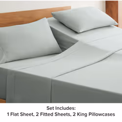 UGG 33613 Alahna Split King Bed Sheet and Pillowcase Luxury 5-Piece Set Machine Washable Deep Pockets Wrinkle-Resistant Breathable Cozy Comfort Silky