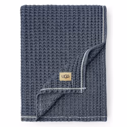 UGG 38814 Luna Soft Washed Antistatic Cotton Lightweight Reversible Chunky Knit Decorative Knit Blankets Washable Perfect Throw Blanket for Outdoor In