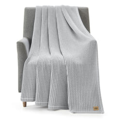 UGG 38815 Luna Cotton Oversized Waffle Knit Throw Blanket Super Soft Lightweight Breathable Cozy Machine Washable Cotton Comfort Summer Throw Blankets