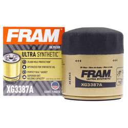 FRAM Ultra Synthetic Automotive Replacement Oil Filter, Designed for Synthetic Oil Changes Lasting up to 20k Miles, XG3387A with SureGrip (Pack of 1)