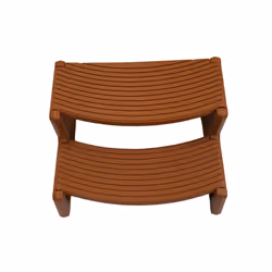 Confer Plastics Resin Multi Purpose Outdoor Non Slip Portable Spa and Hot Tub HandiStep Deck Patio Steps Accessories  Redwood