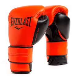 Everlast Powerlock2 Pro Hook & Loop Leather Boxing Training Gloves