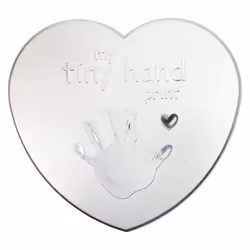 C.R. Gibson 3 Piece Baby Handprint & Footprint Kit 6.5"" x 6.25"" Heart First