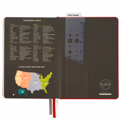 C.R. Gibson Red Leatherette""Let's Do This"" Dot Grid Notebook Journal