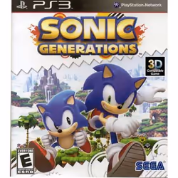 SEGA Sonic Generations, PS3, PlayStation 3, E (Everyone)