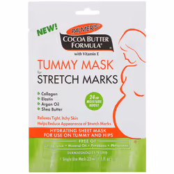 Palmer's, Cocoa Butter Formula, Tummy Mask for Stretch Marks, 1 Single Use Mask, 1.1 fl oz (33 ml)