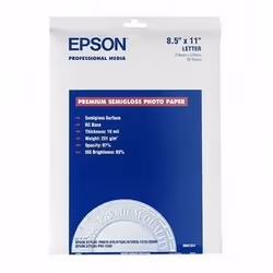 Epson Premium Semigloss Photo Paper, 97%, 251 g, 30 sec