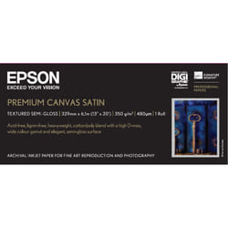 Epson Premium Canvas Satin, 13" x 6,1 m, 350g/m²