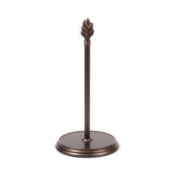 Leaf Cast Iron Dispenser, Nature-Inspired Kitchen Countertop Paper Towel Holder, Holds Both Standard & Jumbo Rolls, Bronze