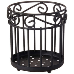 Spectrum Diversified 55810 Scroll Grande Utensil Holder  Black