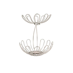 Spectrum Diversified Bloom Arched 2-Tier Server  Satin Nickel