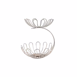 Spectrum Diversified Bloom Arched 2-Tier Server  Satin Nickel