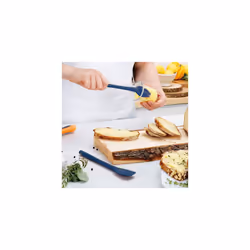 Tovolo Flex-Core All Silicone Spoonula - Deep Indigo
