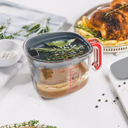 Tovolo Gravy Boat Strainer Fat Seperator Cup Kitchen Gadget for Measuring  Pouring  and Other Food or Meal Prep  1 EA  ClearCha