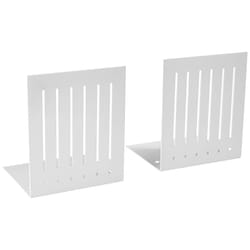 Spectrum Diversified Large Rectangle Bookends  White