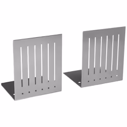 Spectrum Diversified Rectangle Bookends Large Pewter 2 Pieces