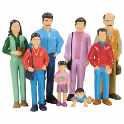 Marvel - 136 Education Pretend Play Hispanic Family, Toy Figures for Kids