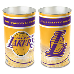 WinCraft NBA Los Angeles Lakers Wastebasket Team Color  15""H