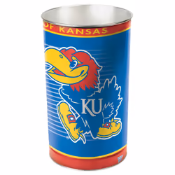WinCraft NCAA Kansas Jayhawks Wastebasket Team Color 15""H