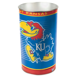 WinCraft NCAA Kansas Jayhawks Wastebasket Team Color  15""H