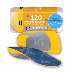 Dr. Scholls Custom Fit Orthotics 3/4 Length Inserts CF 120  5-in-1 All-Day Pain Relief for Feet  Lower Back  Knees  Heel & Pl ...