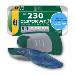 Dr. Scholls Custom Fit Orthotics 3/4 Length Inserts CF 230 Customized for Your Foot & Arch Immediate All-Day Pain Relief ...
