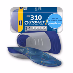 Dr. Scholls Custom Fit Orthotics 3/4 Length Inserts CF 310 Customized for Your Foot & Arch Immediate All-Day Pain Relief ...