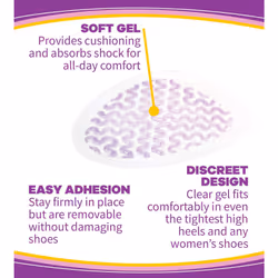 Dr. Scholl's Love Your Heels & Wedges Ball of Foot Cushions for Women  1 Pair  Metatarsal Pads Women - All-Day Comfort for High Heels - Reli