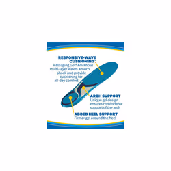 Dr. Scholl?s Energizing Comfort Everyday Insoles with Massaging Gel?, On Feet All-day, Shock Absorbing, Arch Support,Trim Inserts to Fit Shoes, Men's