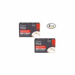 Dove Men +Care Body and Face Bar - Deep Clean - 4.25 oz - 4 ct - 2 pk